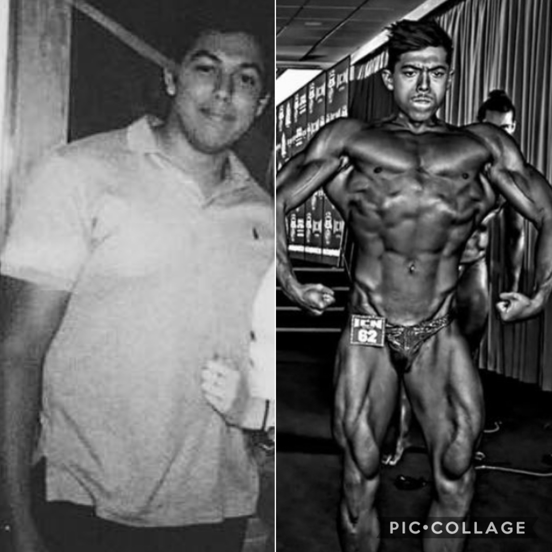 Karl Zuidema before bodybuilding and competing on stage